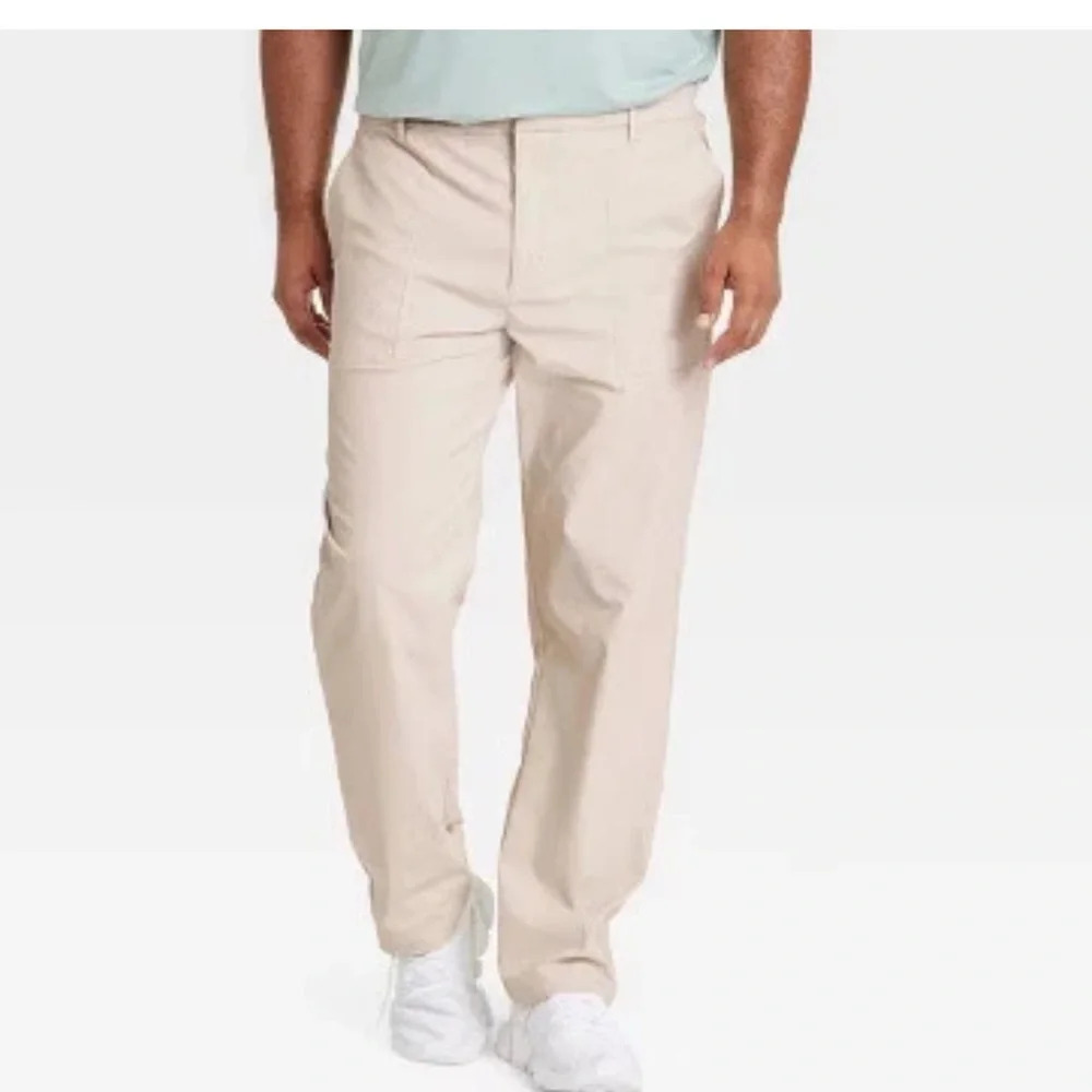 Men's All in Motion Commuter Pants in Light Beige Sz 38X30 NWT